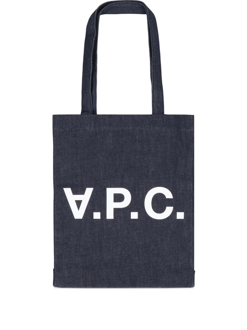 Apc Logo Laure Tote Bag In Blue