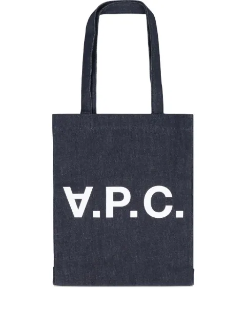 A.P.C. logo laure tote bag