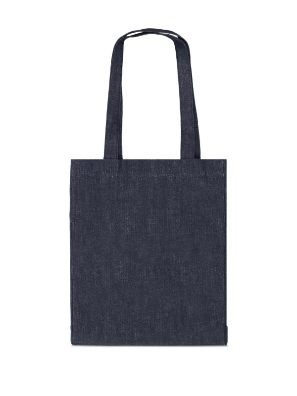 A.P.C. ネイビー バック A.P.C. ロゴ ハンドバッグ | ブルー | FARFETCH JP