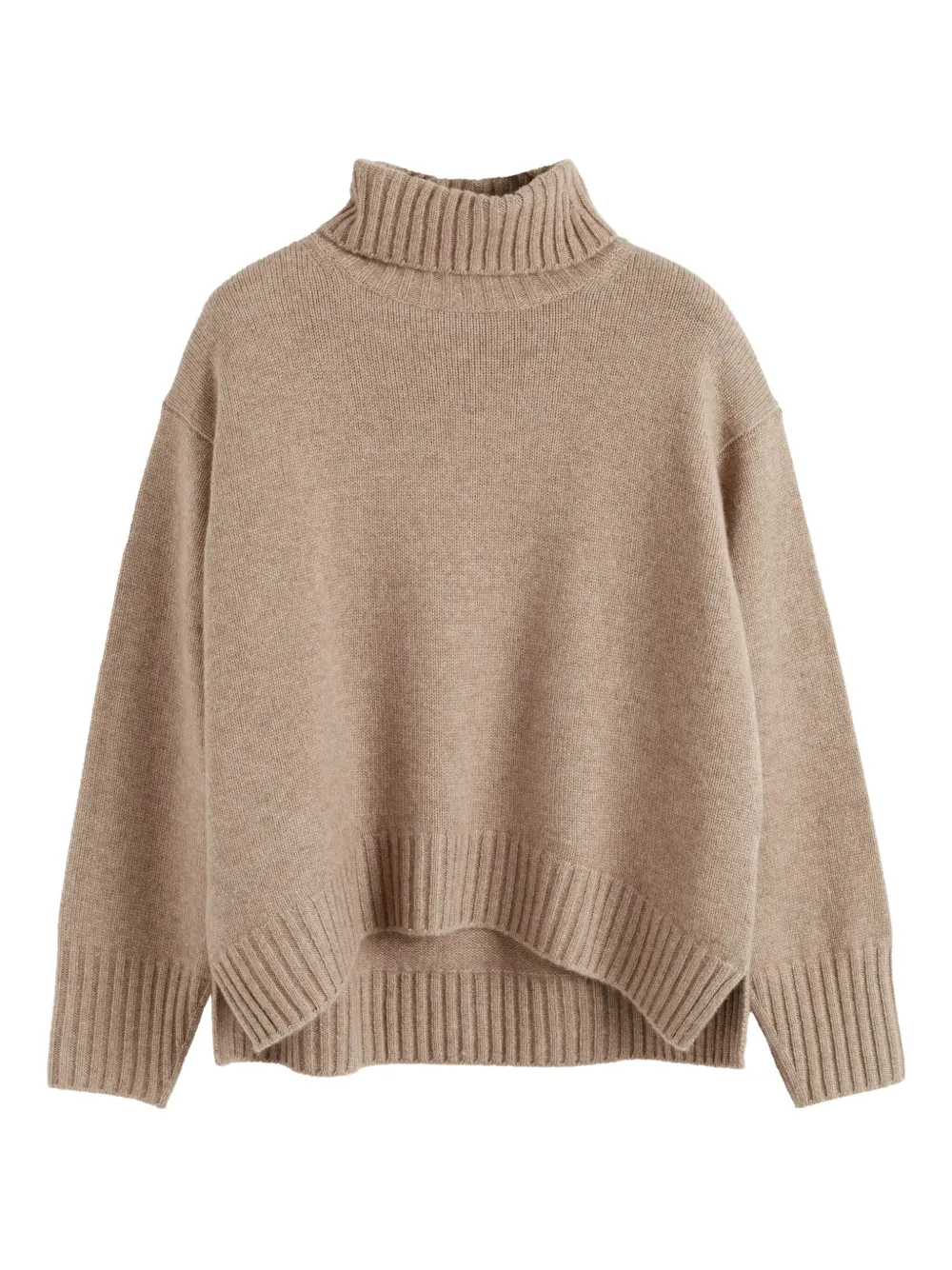 Chinti & Parker Rollneck Cashmere Sweater In Brown