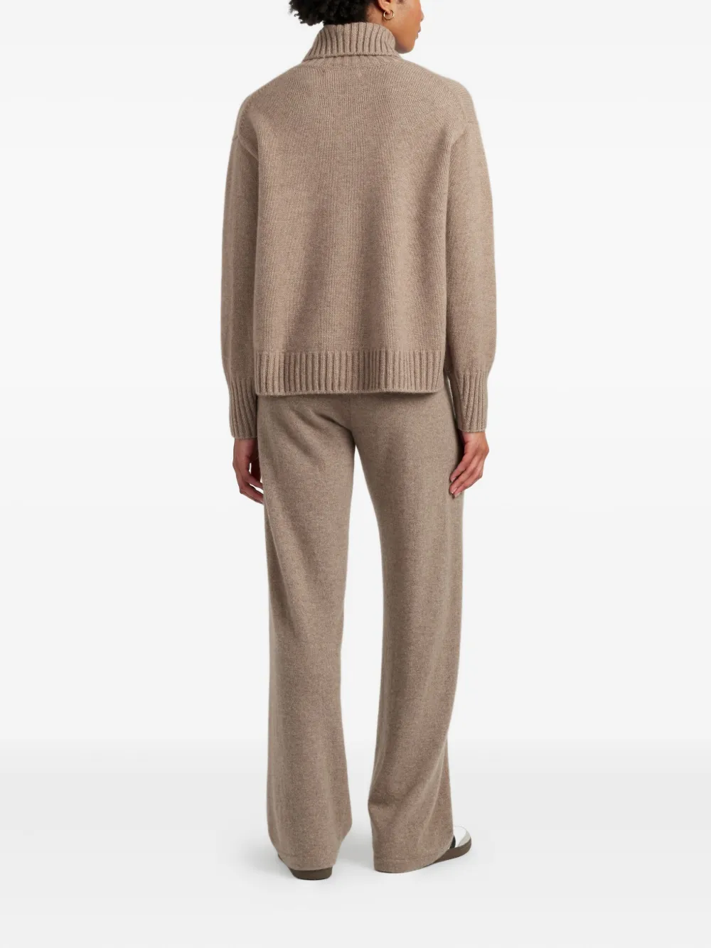 Chinti & Parker Rollneck Cashmere Sweater In Brown