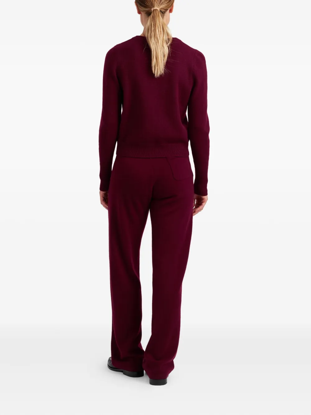 Chinti & Parker Kasjmier trui met ronde hals Rood