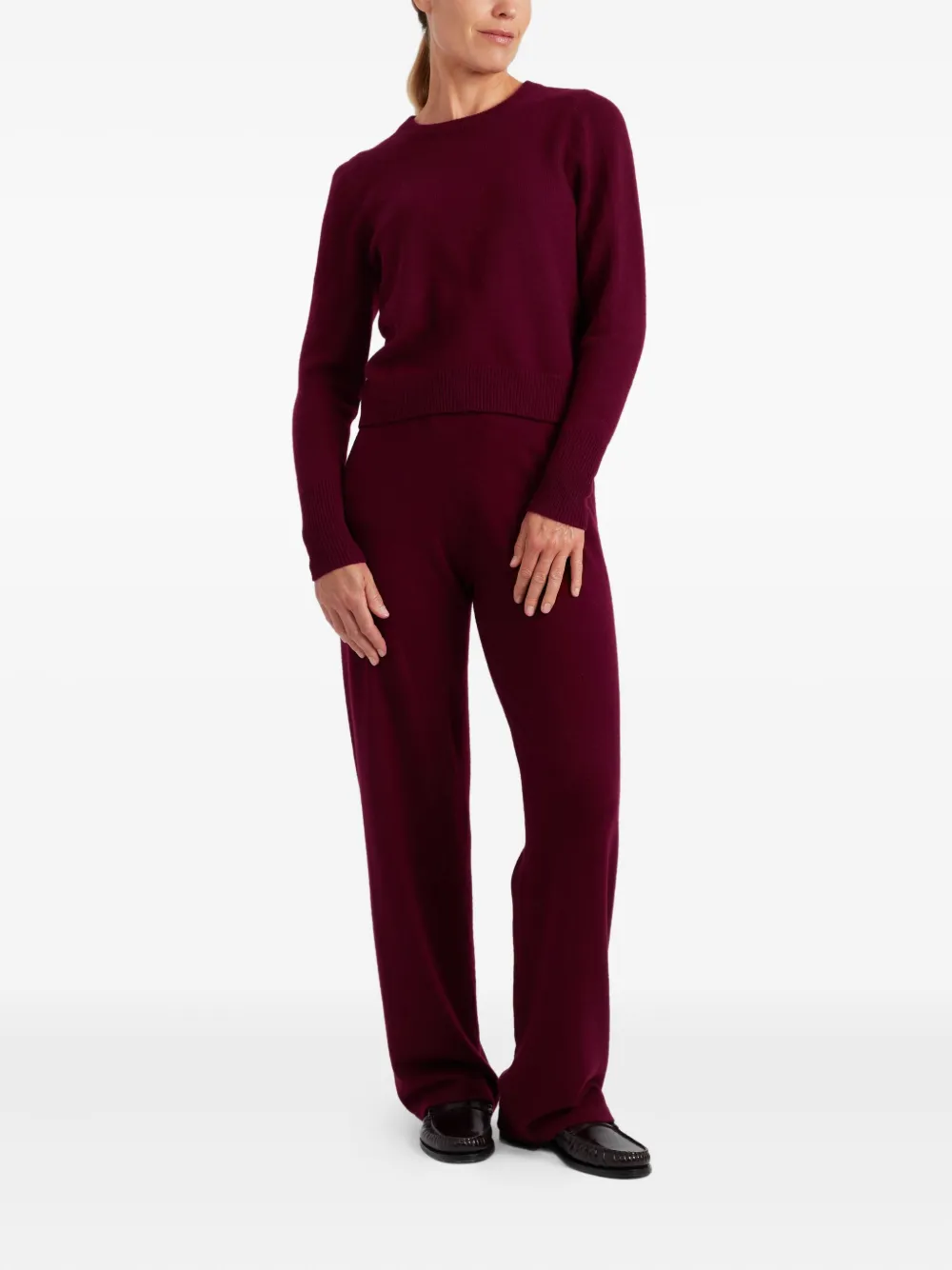 Chinti & Parker Kasjmier trui met ronde hals Rood