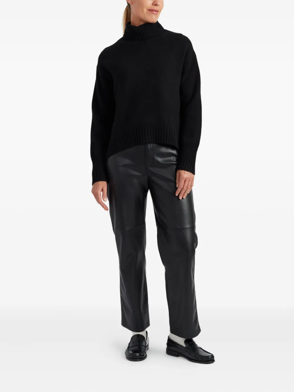 Chinti & Parker roll-neck cashmere sweater - Zwart