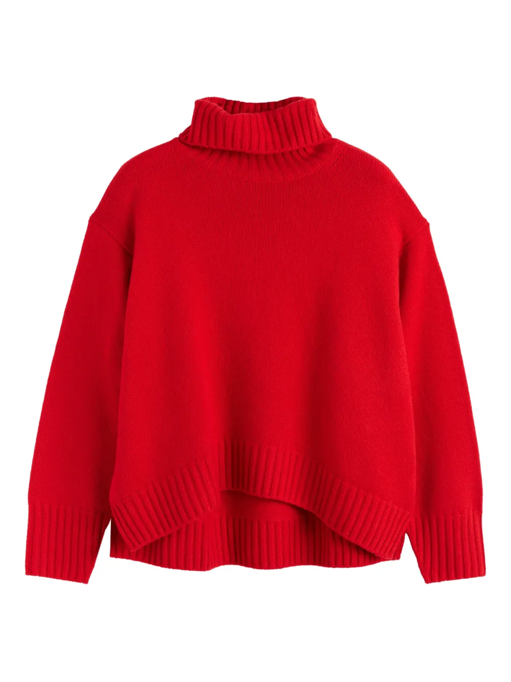 Chinti & Parker Pure Cashmere Relaxed Rollneck Sweater In Red