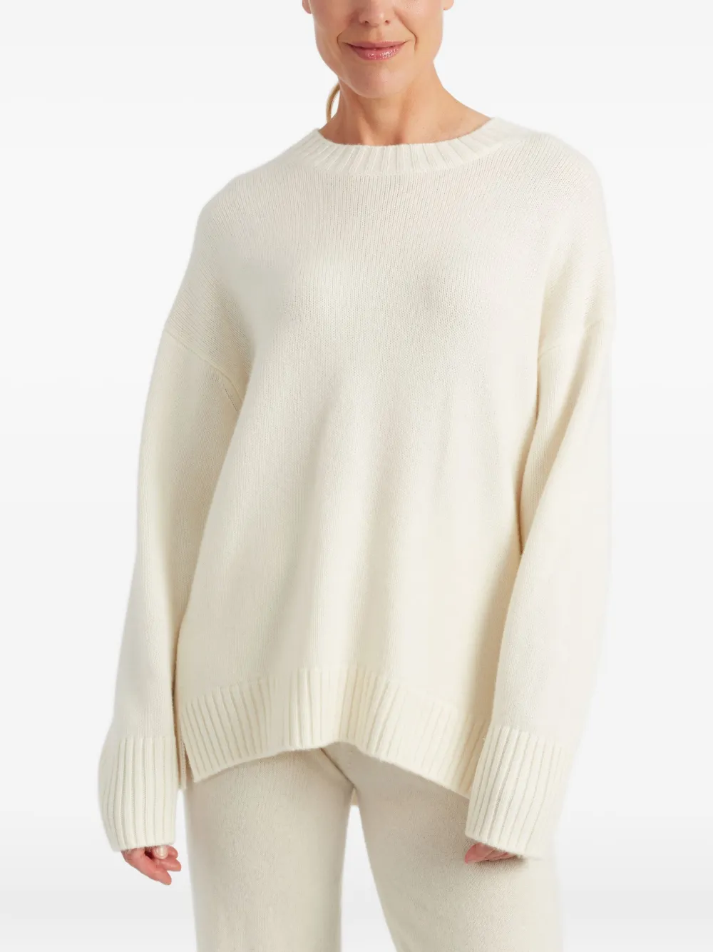Chinti & Parker Trui met ronde hals Beige