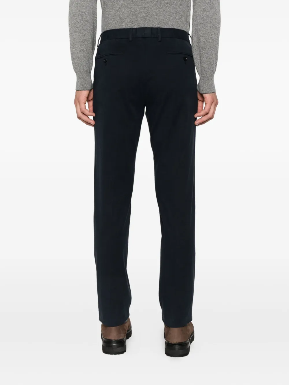 Zegna Broek met gerafelde afwerking en zijzak Blauw