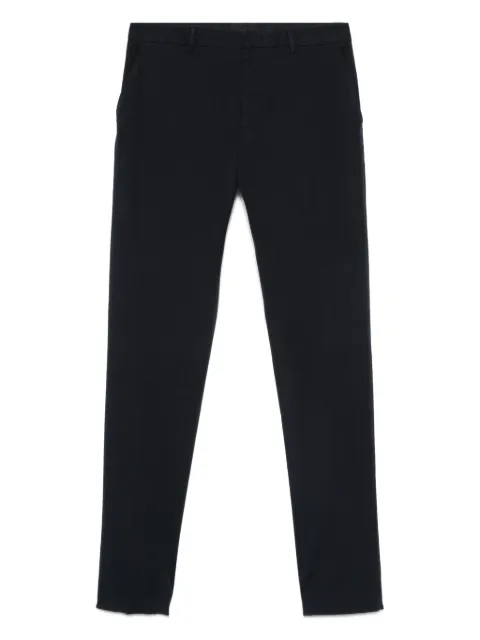 Zegna side-pocket raw-edge trousers