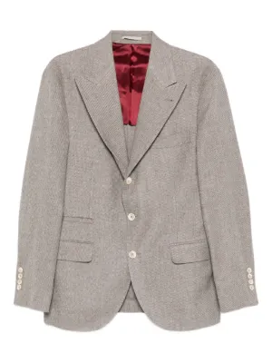 Thom Browne チェック ジャケット | グレー | FARFETCH JP