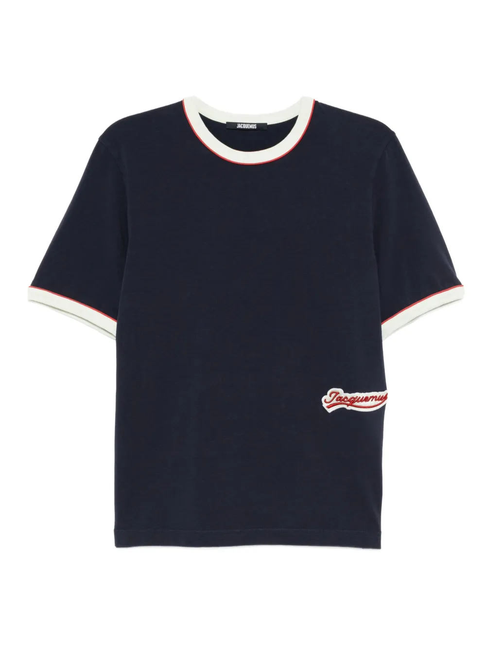 Jacquemus T-shirt met geborduurd logo Blauw