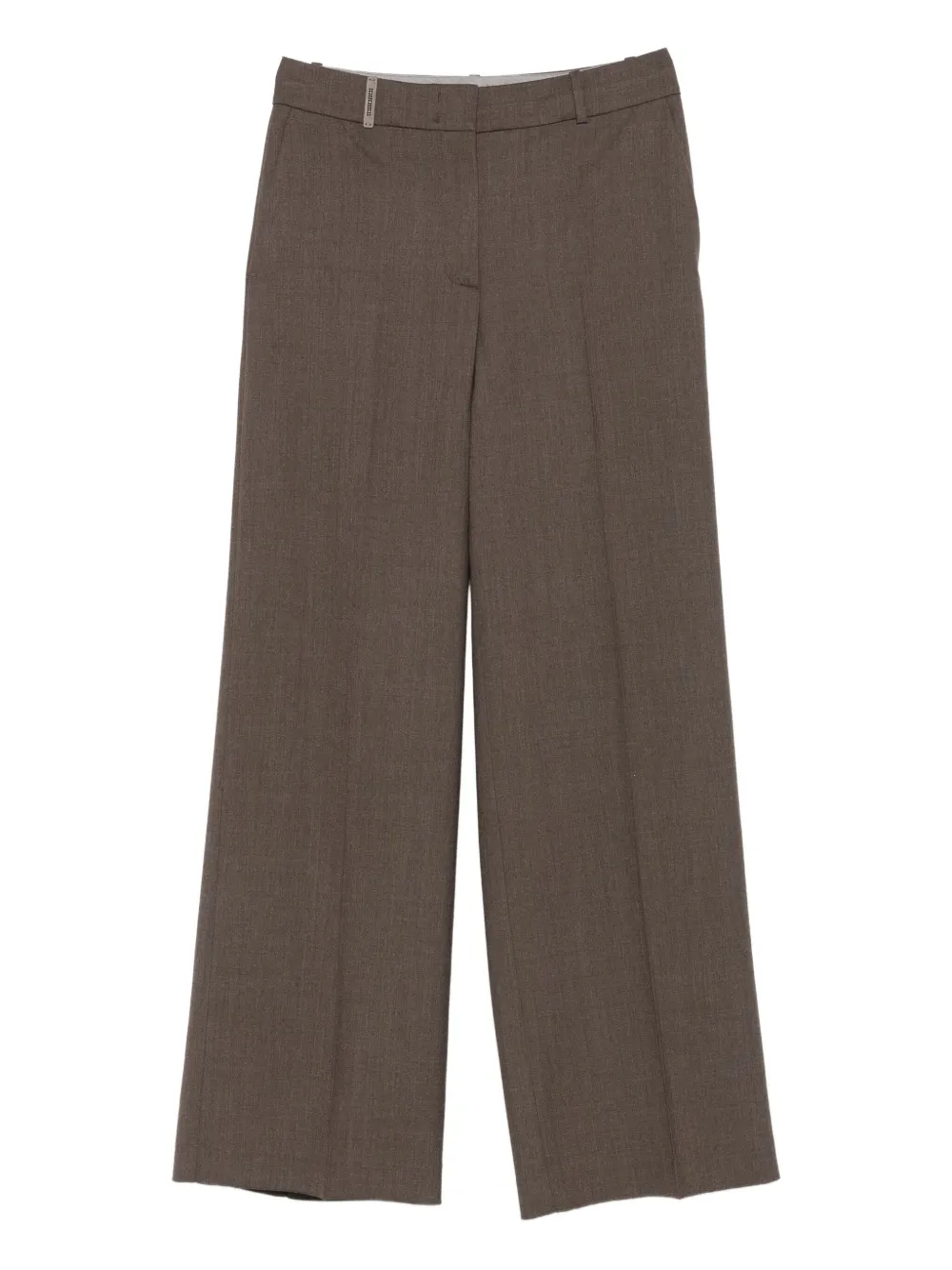 Peserico Broek met wijde pijpen Bruin