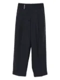 Peserico pleated side-stripe trousers - Blue