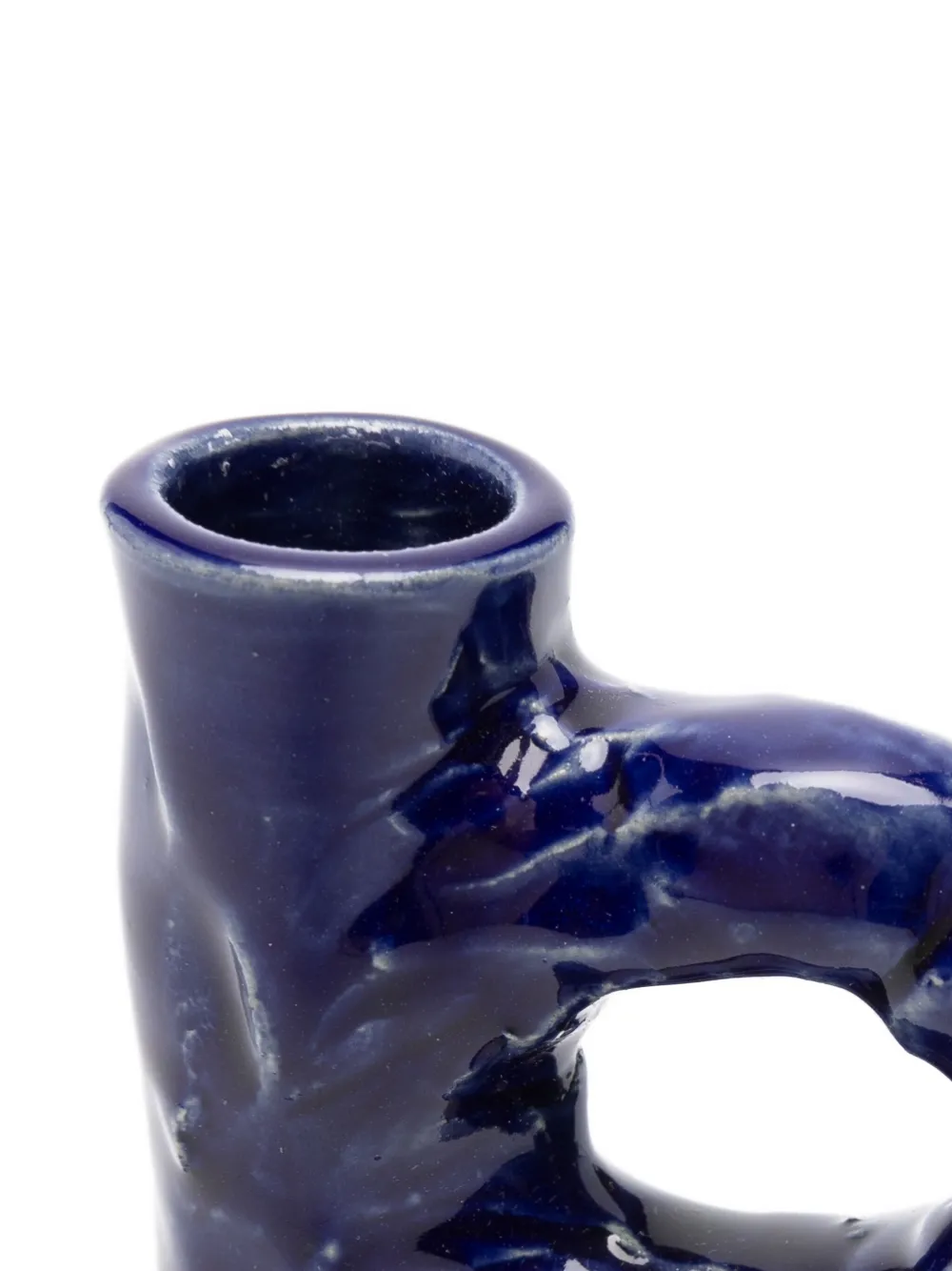 Niko June Loop-handle Candlestick In Blue