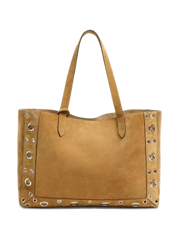 Valentino Garavani Studded Suede Tote Bag | Brown | FARFETCH NO