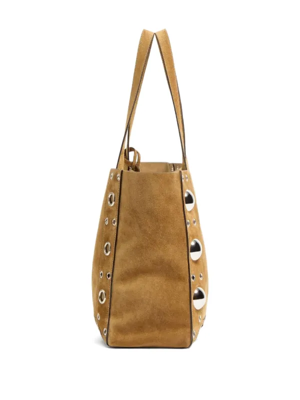 バッグ Valentino Garavani Studded Suede Bag Valentino Garavani Studded Suede Tote Bag | Brown | FARFETCH