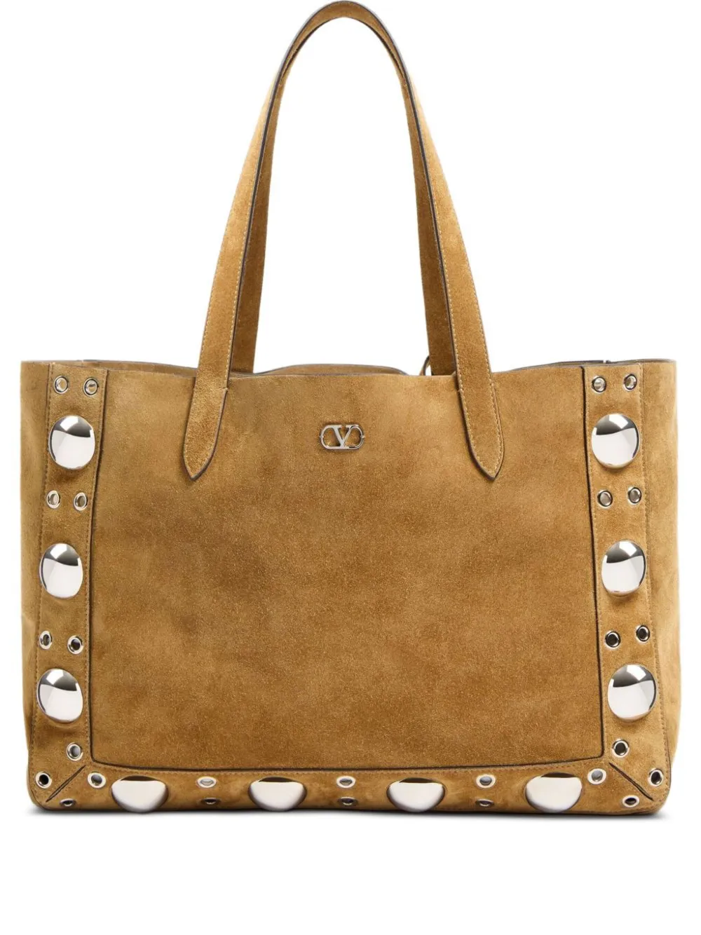 Valentino Garavani studded suede tote bag Bruin