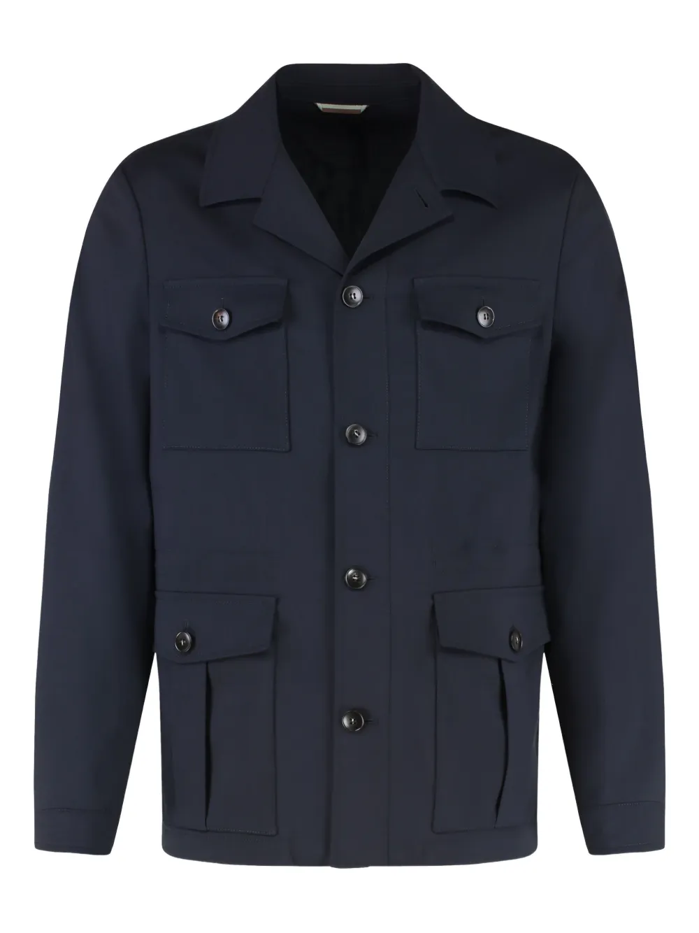 Canali Jack met klepzak en knopen Blauw