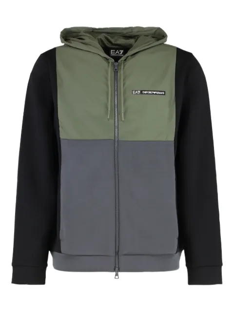 Ea7 Emporio Armani colour-block hoodie
