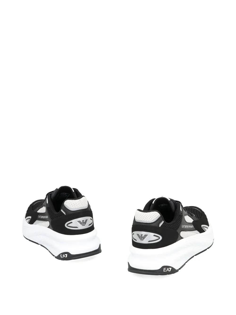 Ea7 Crusher Distance Sonic Mix Sneakers In Black