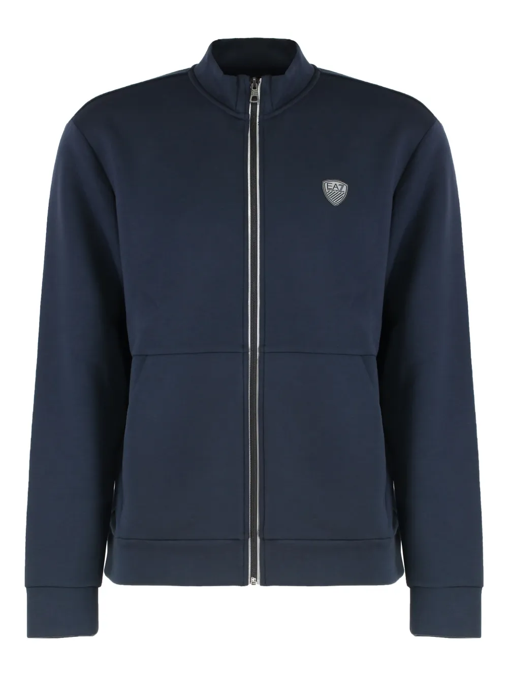 Ea7 Emporio Armani logo-plaque zip-up tracksuit (set of two) Blauw