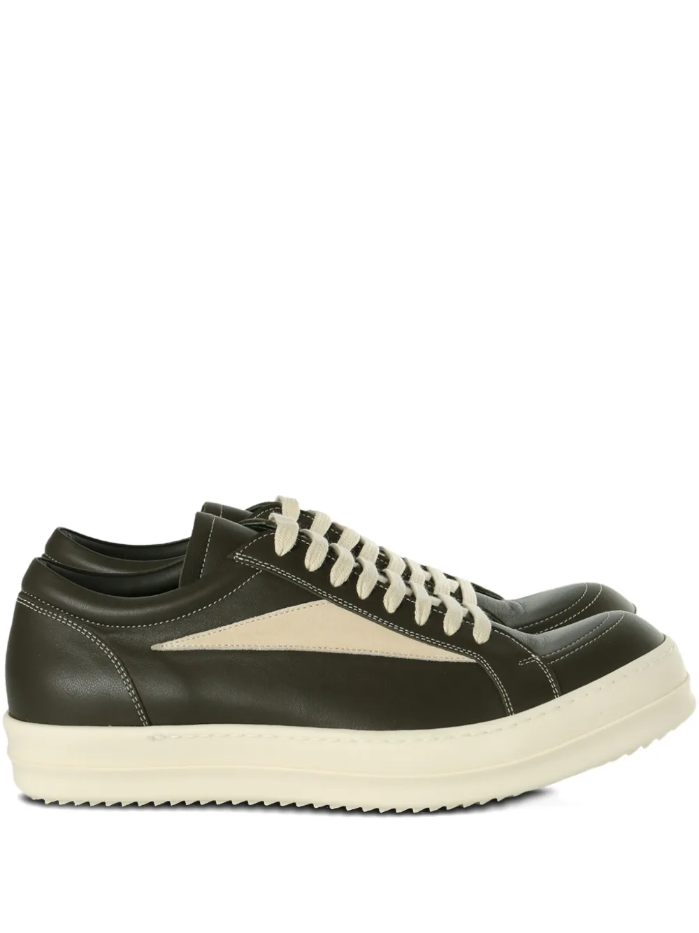 Rick Owens leather sneakers Green