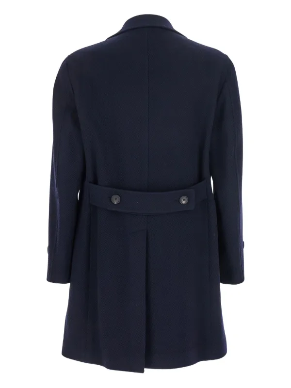 Tagliatore Cappotto Monopetto Spigato Blu FARFETCH IT - Main Image