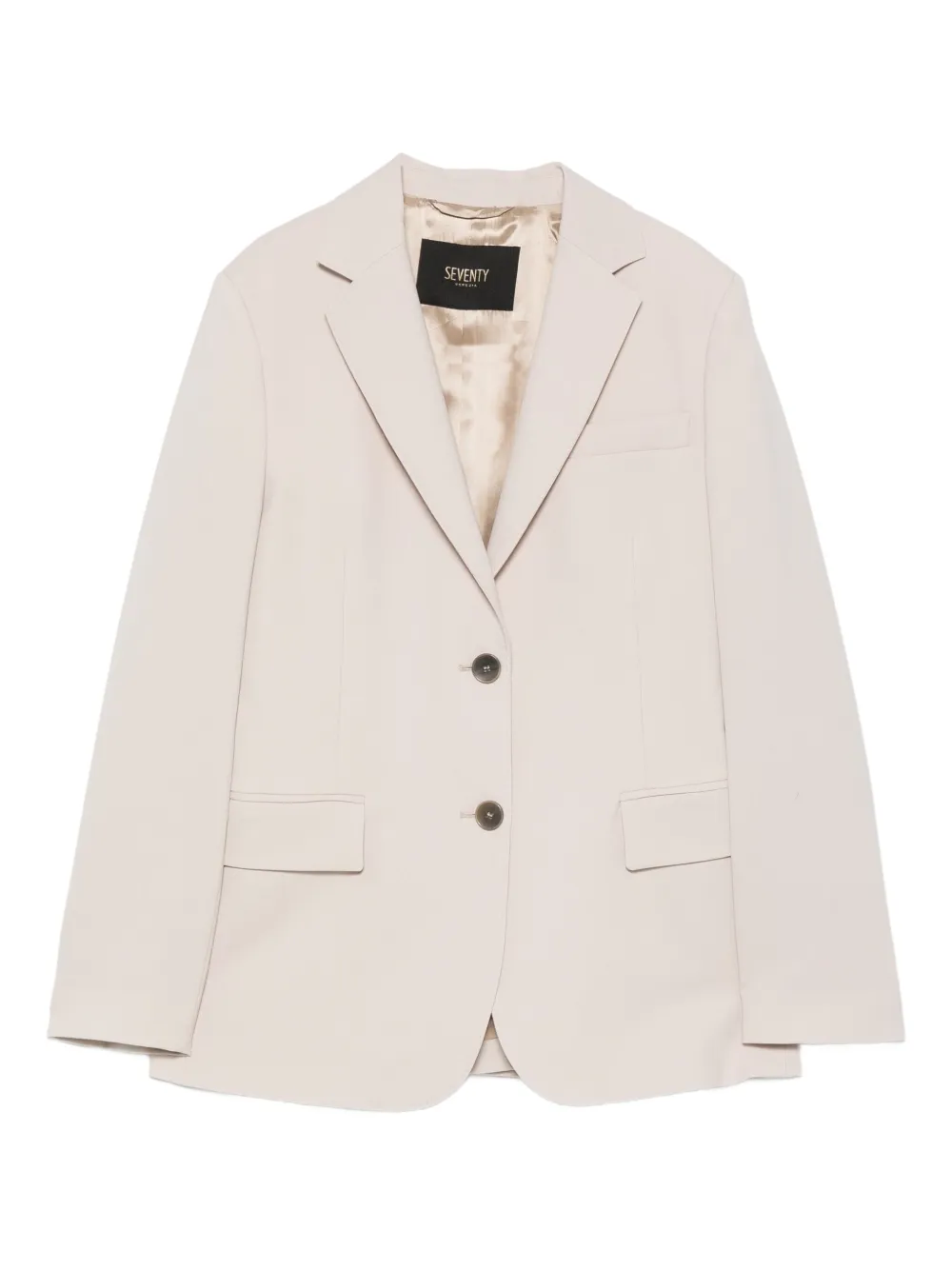 Seventy Blazer met enkele rij knopen Beige