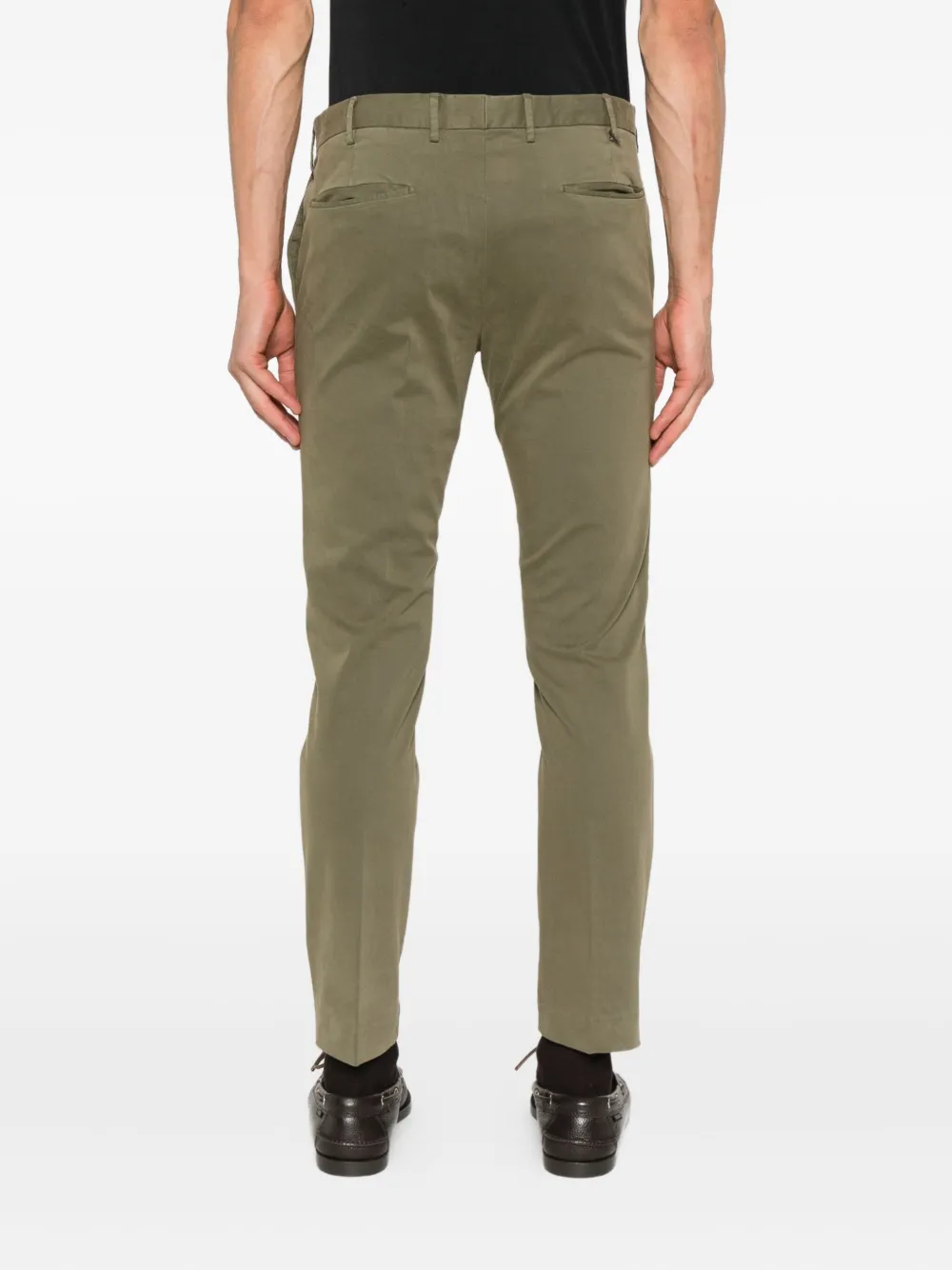 PT Torino pressed-crease trousers Groen
