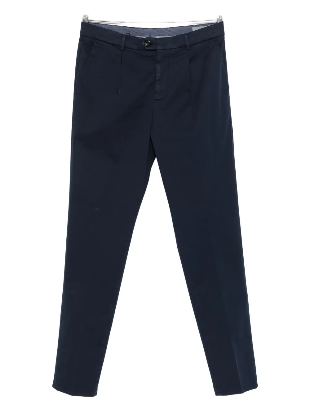 Brunello Cucinelli Pleated Chinos In Blue