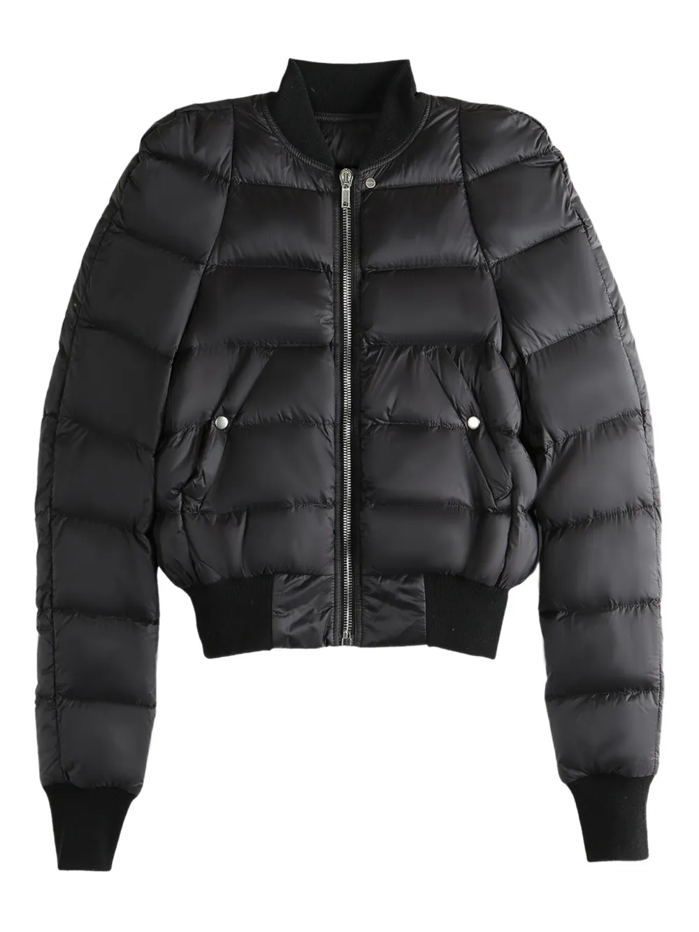 Rick Owens Long Sleeve Cotton Coat In Black