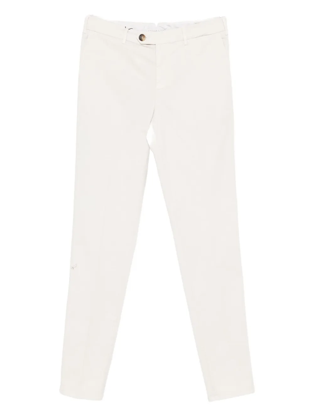 Brunello Cucinelli Button-fly Chinos In White