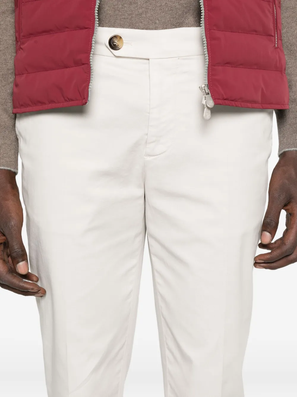 Brunello Cucinelli Chino met knopen Beige