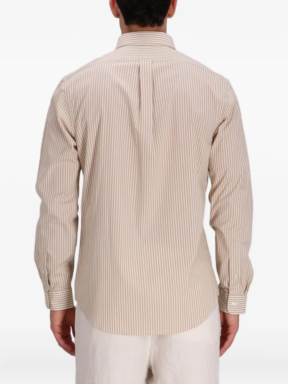 Polo Ralph Lauren striped-pattern cotton shirt Beige