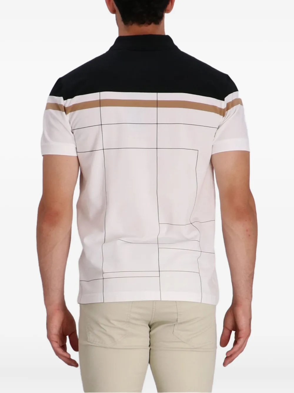 Hugo Boss Slim-fit Polo Shirt In Quick-dry Stretch Cotton In White