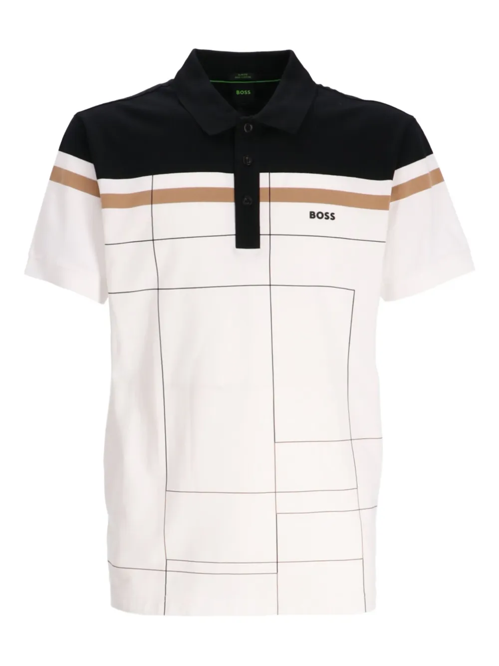 Hugo Boss Slim-fit Polo Shirt In Quick-dry Stretch Cotton In White