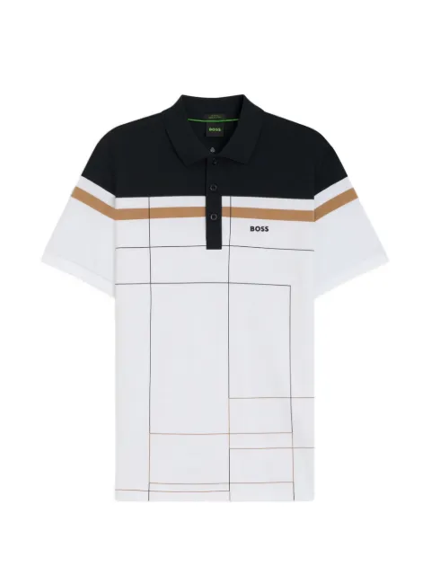BOSS short-sleeve cotton polo shirt