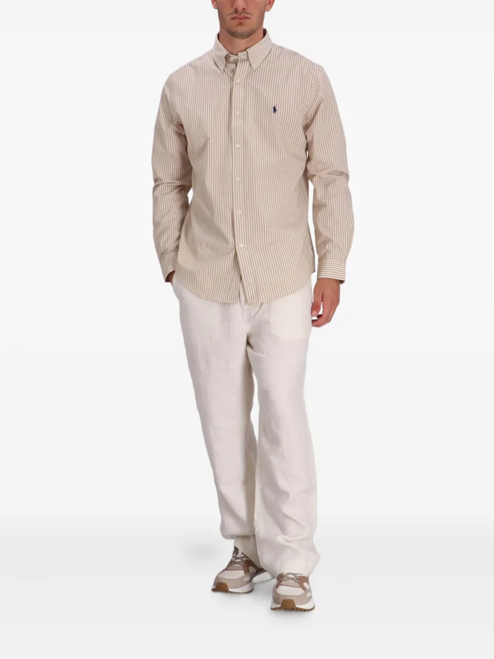 Polo Ralph Lauren drawstring linen trousers | Regular-Fit & Straight Leg Pants | Image 2