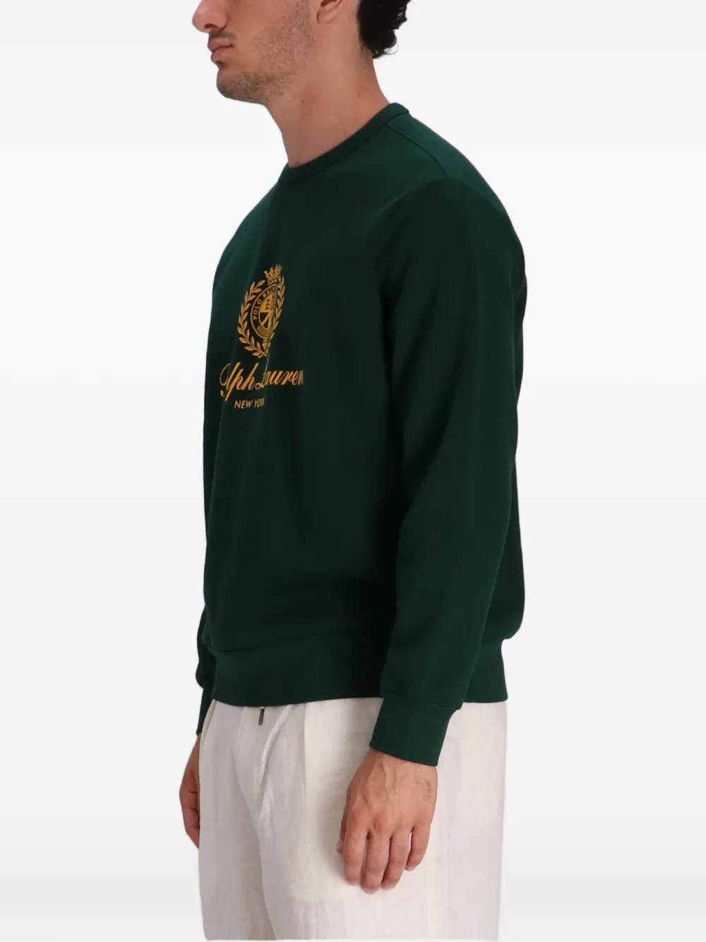 Polo Ralph Lauren Sweater met geborduurd logo Groen