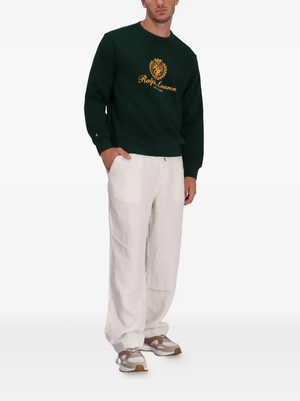 Polo Ralph Lauren Sweater met geborduurd logo Groen