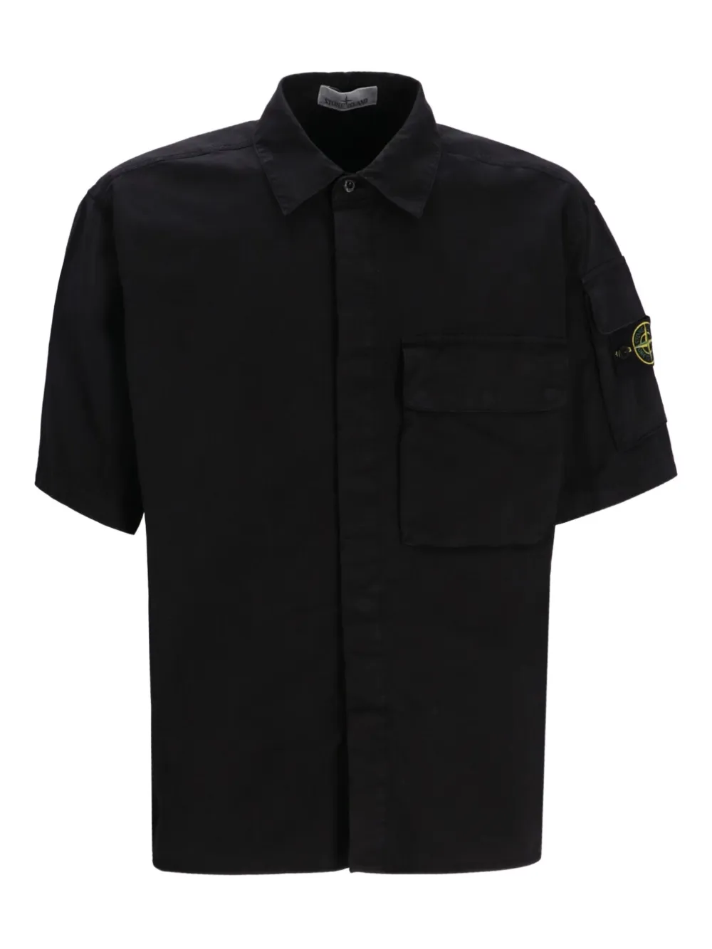 Stone Island ショートスリーブ シャツ - ブラック Stone Island ショートスリーブ シャツ - ブラック