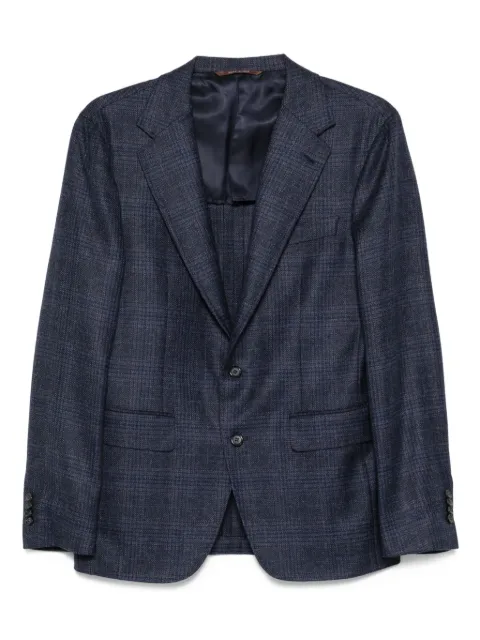 Canali checked wool jacket