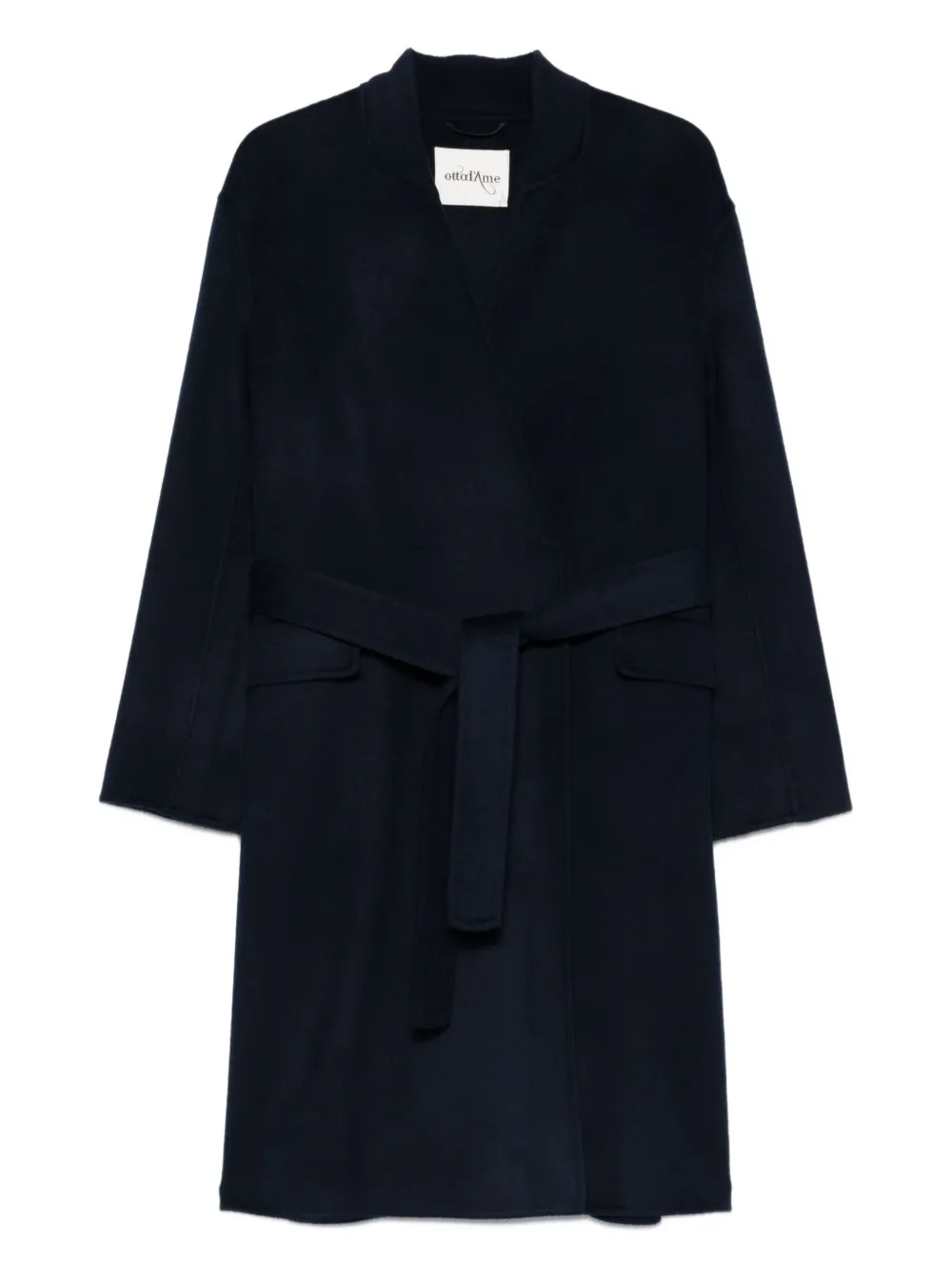 Ottod'Ame belted-wrap midi coat | Blue | Image 1