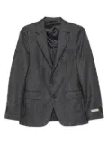 Canali checked wool blazer - Grey