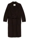 Ottod'Ame belted double-breasted coat - Brown