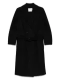 Ottod'Ame belted double-breasted coat - Black