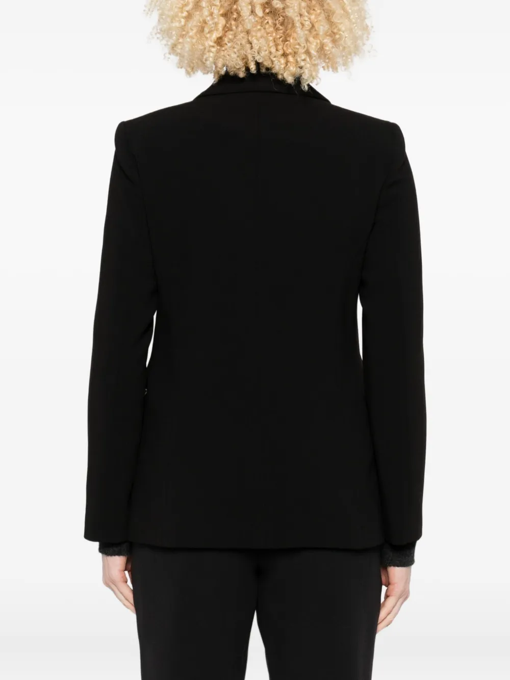 Ottod'Ame Blazer met enkele rij knopen Zwart