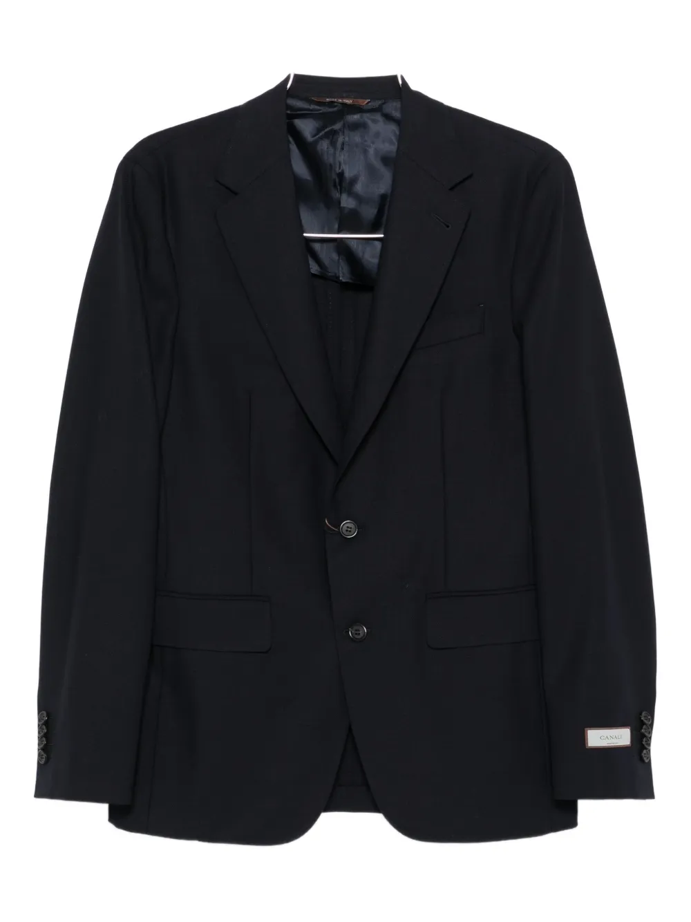 Canali Two-button Wool Blazer In Blue