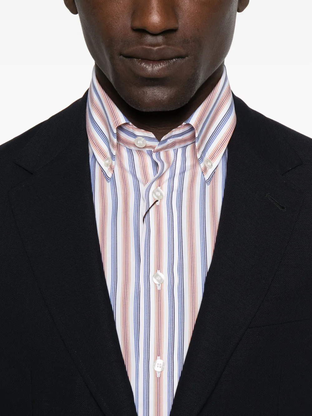 Canali Wollen blazer met twee knopen Blauw