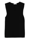 Saint Laurent Pre-Owned 1990s shoulder-detailed top - Black