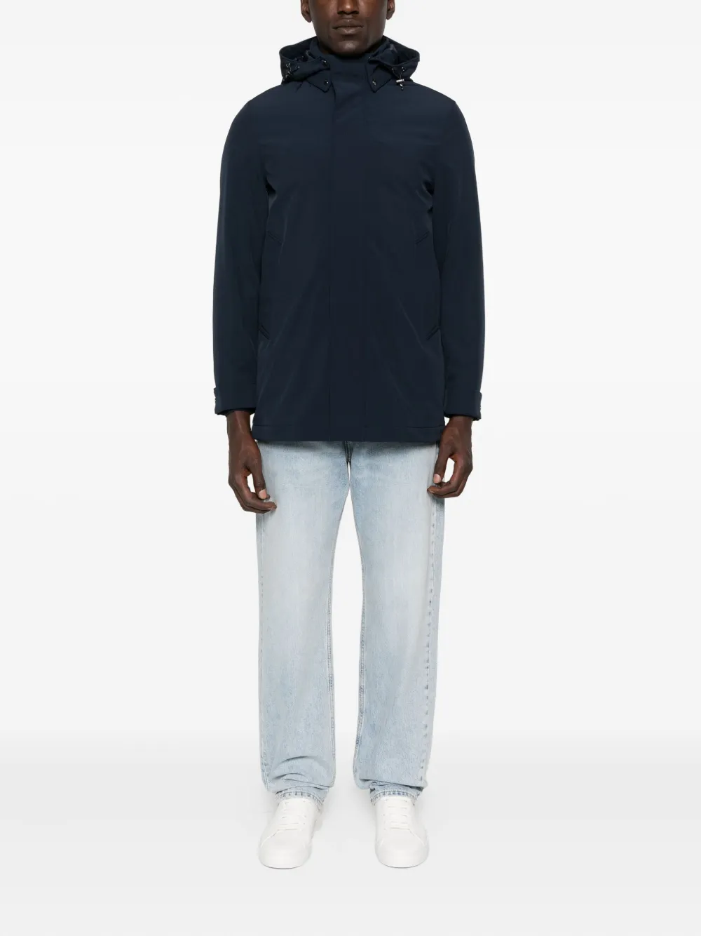 Woolrich Jas met capuchon Blauw